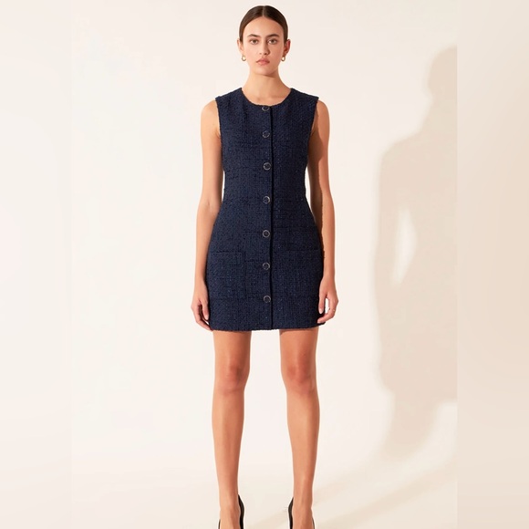 Never worn endless rose SLEEVELESS TWEED MINI DRESS Size Small Black - Picture 2 of 4